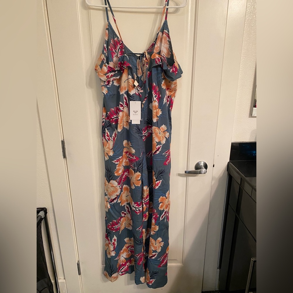 ROXY floral XL jump/pantsuit.